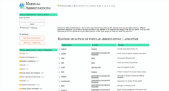 Desktop Screenshot of medicabbreviations.com