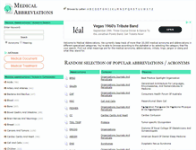 Tablet Screenshot of medicabbreviations.com